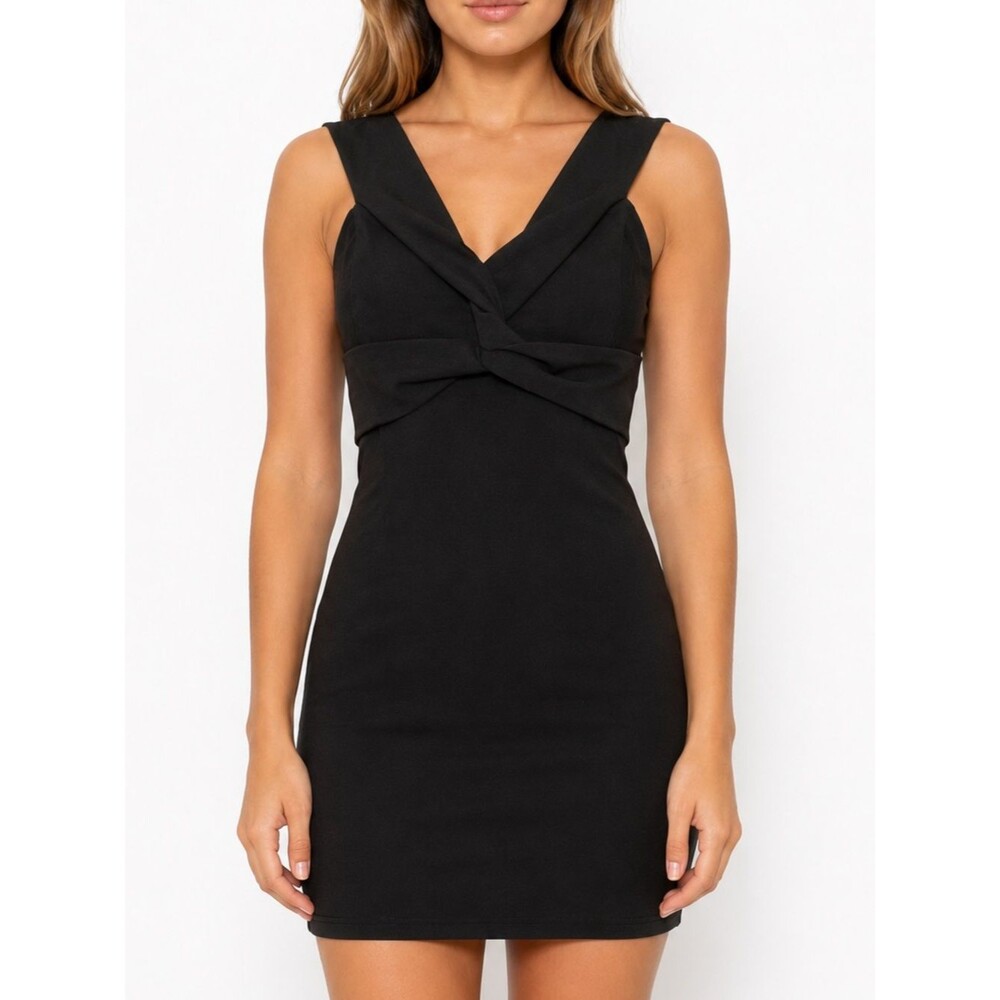 ADORA Black Cocktail Dress Size Small | Old Hollywood Wedding Guest LBD